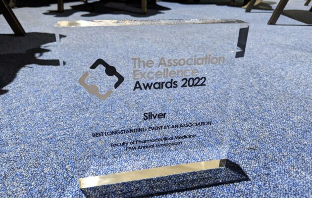 Photograph of silver award for best longstanding event