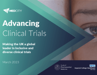 Advancing clinical trials report cover graphic