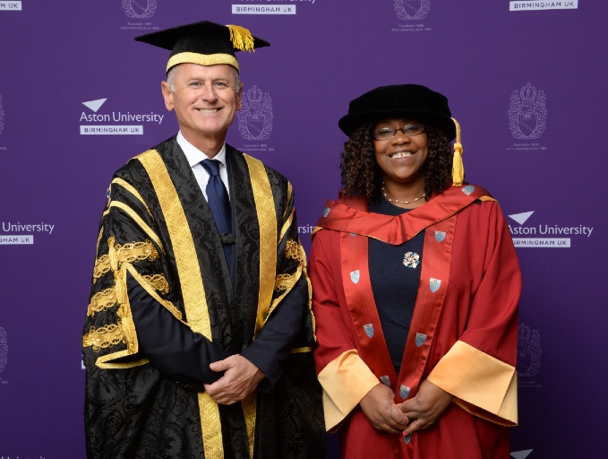 Marcia awarded honorary fellowship of Aston university